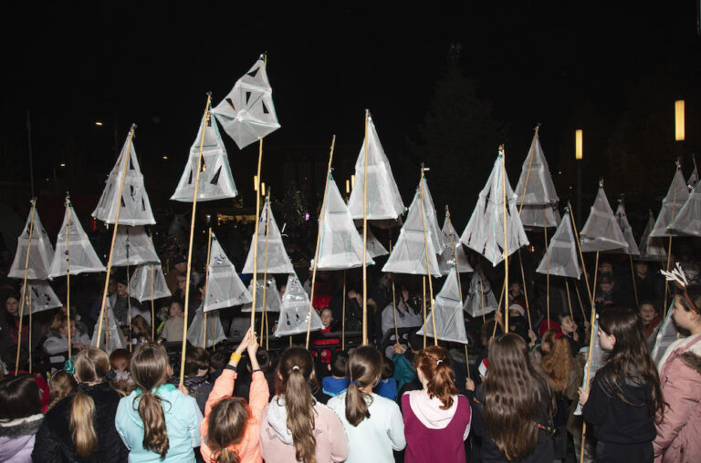 Ellesmere Port unveils Christmas light switch on and lantern parade