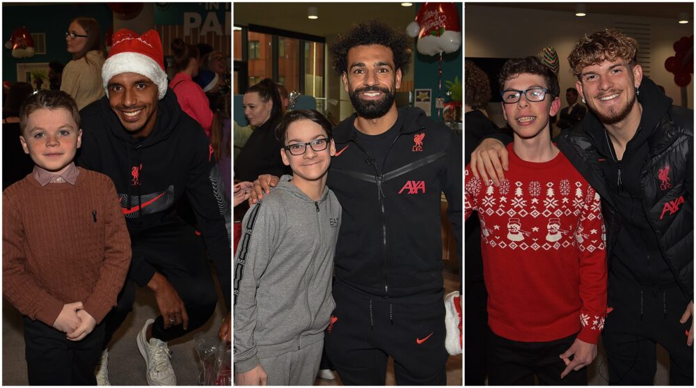 The Reds make their annual Christmas visit to Alder Hey Children’s Hospital