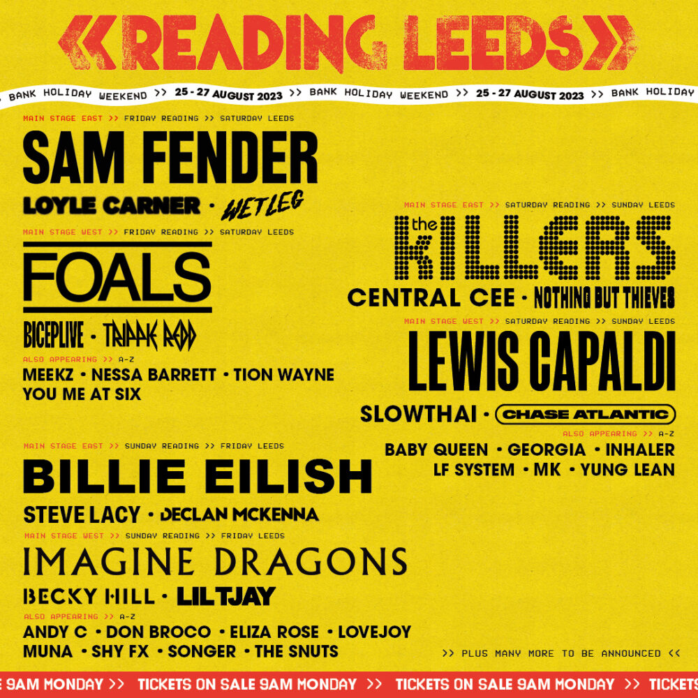 Reading and Leeds lineup