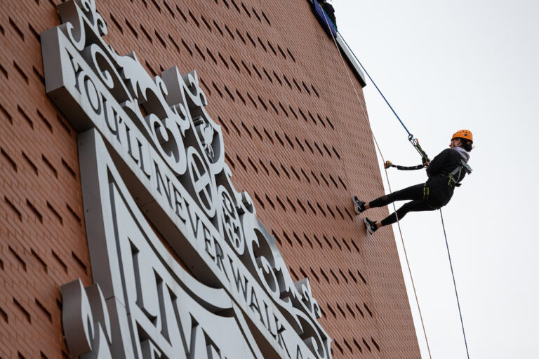 LFC stars launch thrilling new 100ft challenge, The Anfield Abseil ...