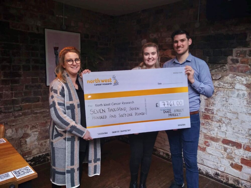 Duke Street Market raises nearly £8k for North West Cancer Research