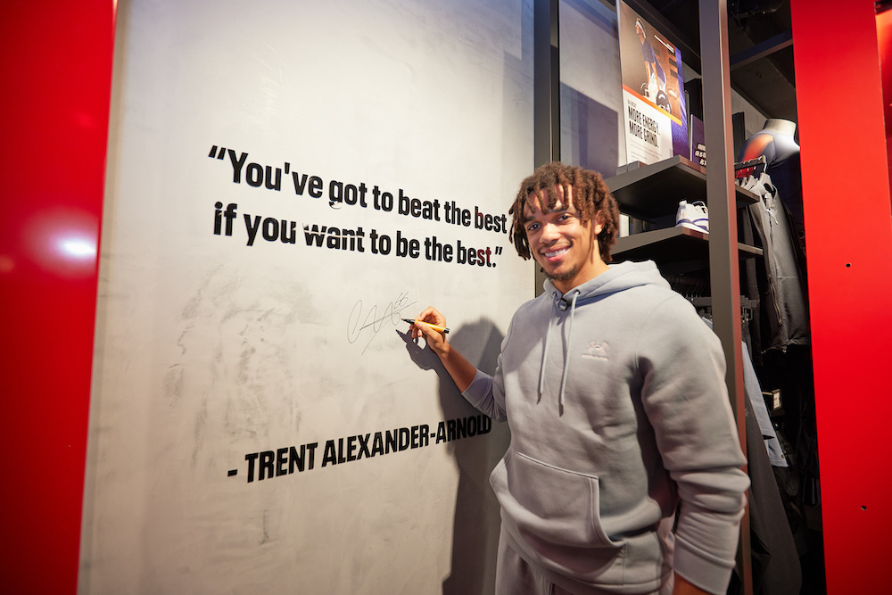 Trent Alexander-Arnold launches new Under Armour store at Liverpool ONE