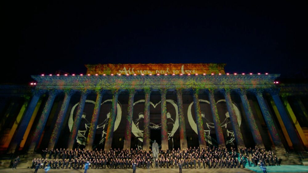 The Big Eurovision Welcome event illuminates St George's Hall with ...