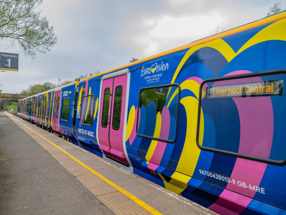 Eurovision trains. Credit: Merseyrail