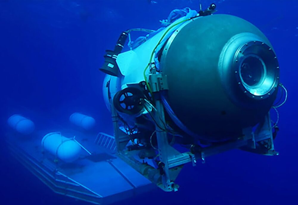 Missing Titanic submersible. Credit: PA