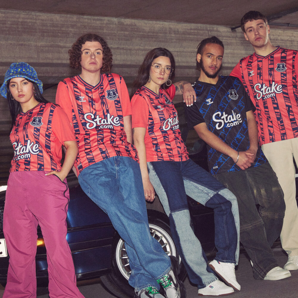 All artists sporting the new Everton away kit