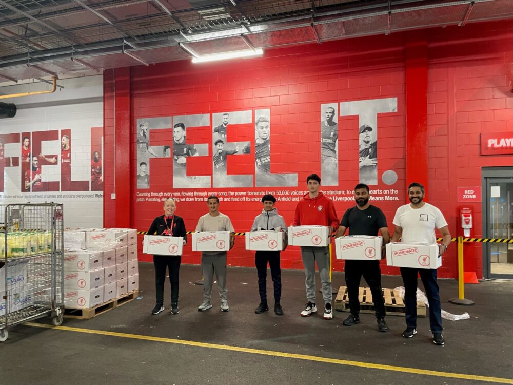 LFC Foundation joins Islamic Relief UK and Liverpool Region Mosque Network to help families. Credit: Terri Ritchie