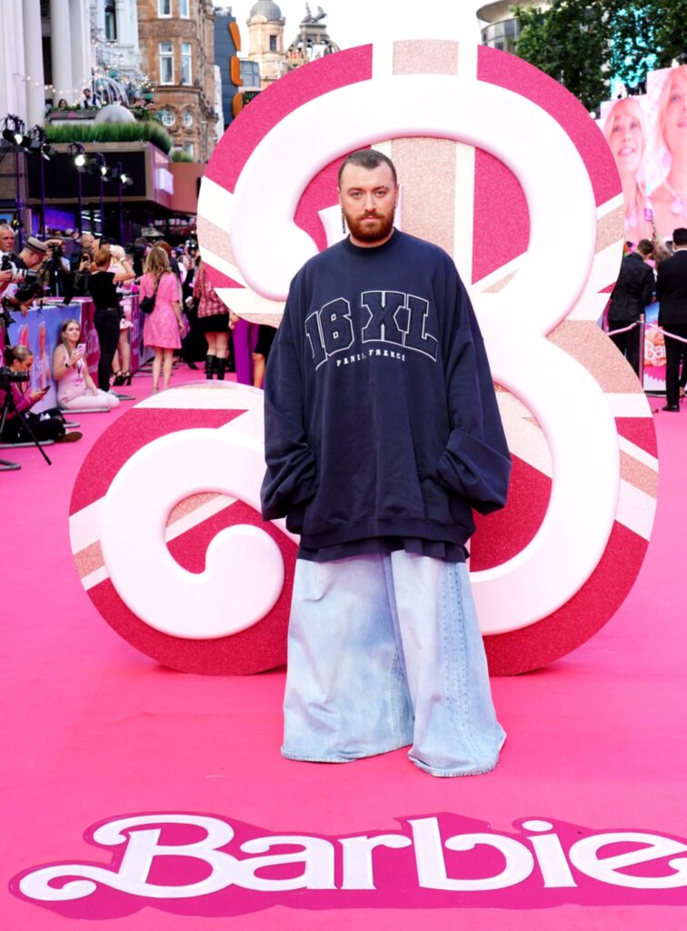 Sam Smith at the Barbie Movie Premiere. Credit: PA