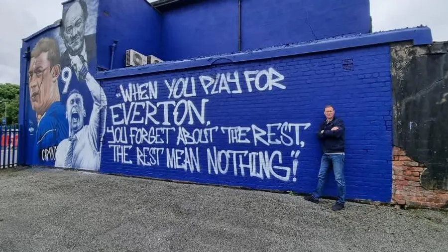 Duncan Ferguson Mural. - Everton FC 