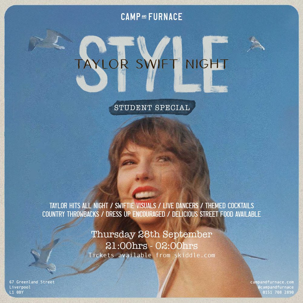 Taylor Swift Night – Style – Student Special