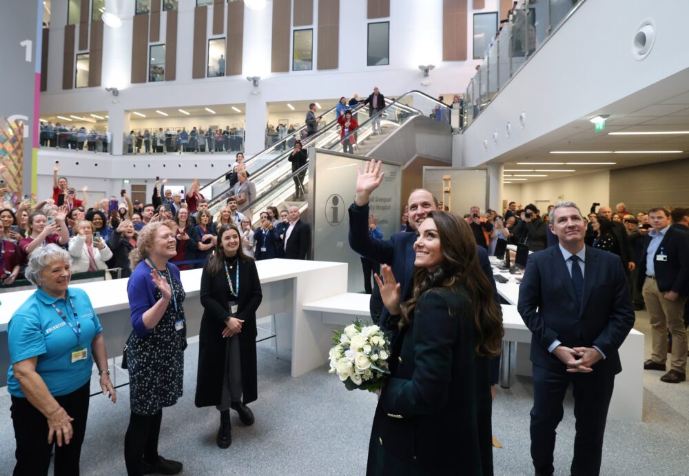 Their Royal Highnesses, The Prince and Princess of Wales, officially opened the new hospital in January this year following completion of the move into the new building in October 2022. Credit: Royal Liverpool University Hospital