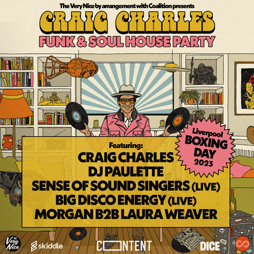 Craig Charles - Funk and Soul House Party - Boxing Day at CONTENT in Liverpool