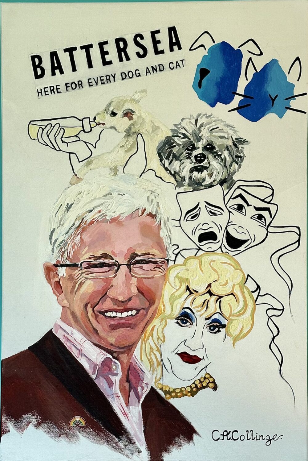 Collette Collinge's painting of Paul O'Grady