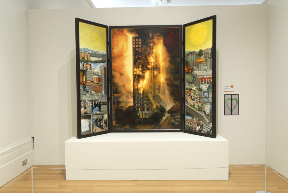 Social Murder - Grenfell in Three Parts by Nicholas Baldion. Image courtesy of National Museums Liverpool