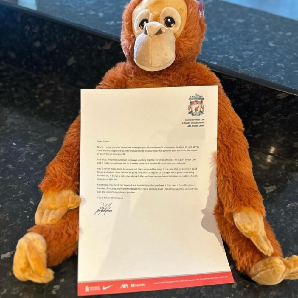 Letter from Klopp to dad Aaron