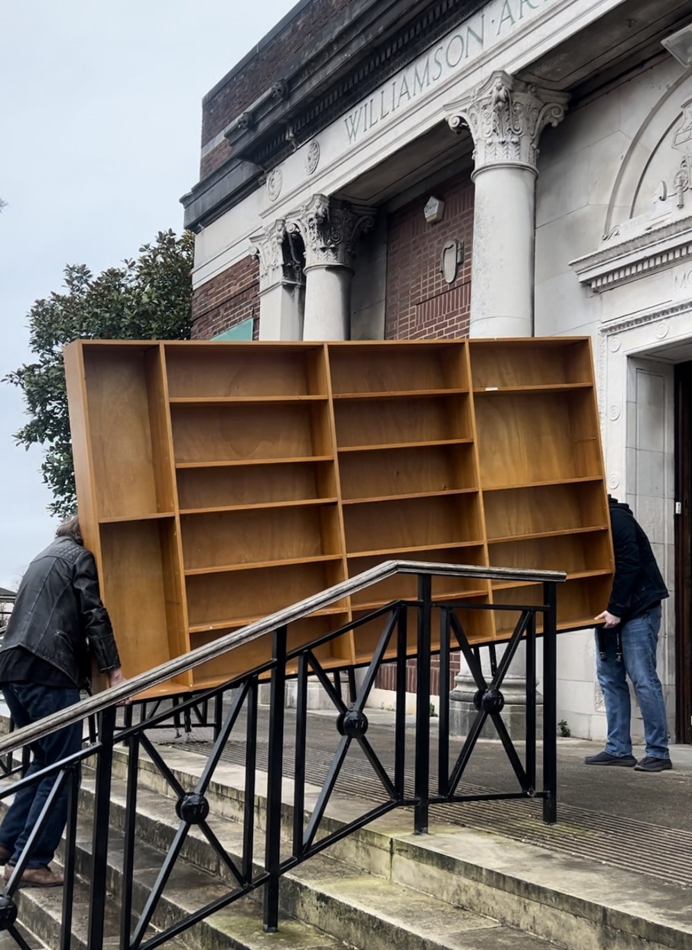 Moving the book shelves
