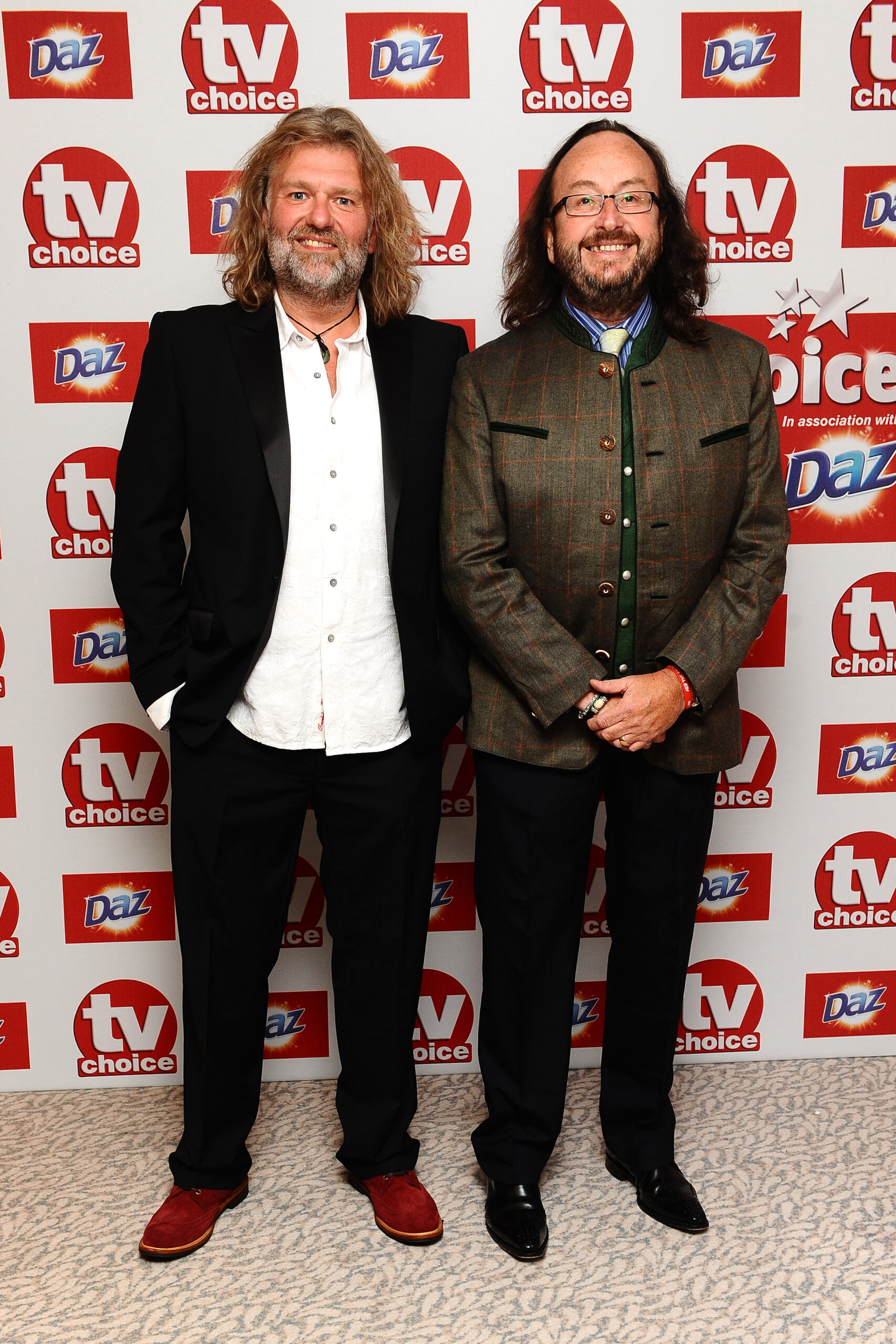 Simon 'Si' King and David Myers (Right), The Hairy Bikers, arrive at the TV Choice Awards at the Dorchester hotel in London. Credit: PA