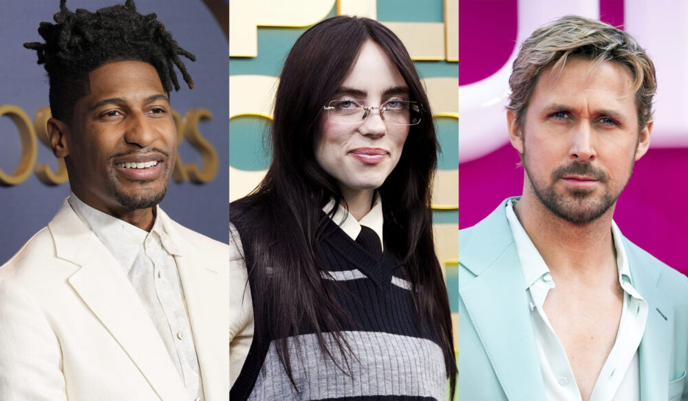Jon Batiste, left, Billie Eilish, centre, and Ryan Gosling, who will perform at the Oscars on March 10. Credit: PA