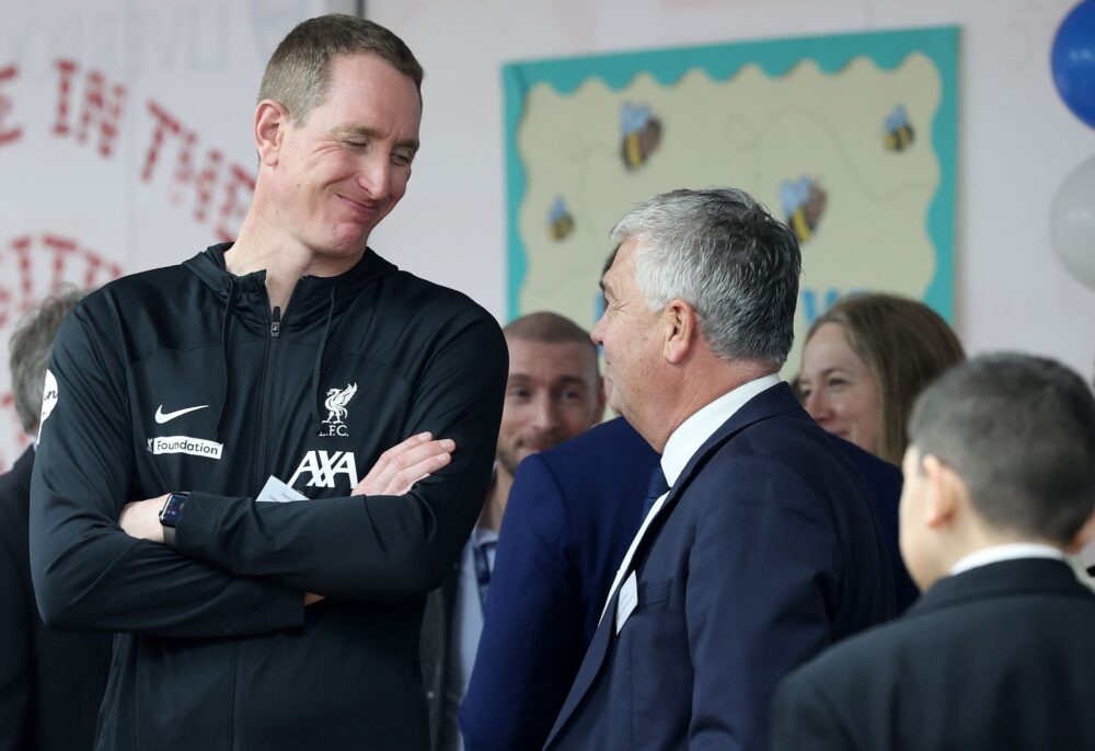 Chris Kirkland and Ian Snodin (pictured talking) were special guests who cut the ribbon. Credit: Gareth Jones