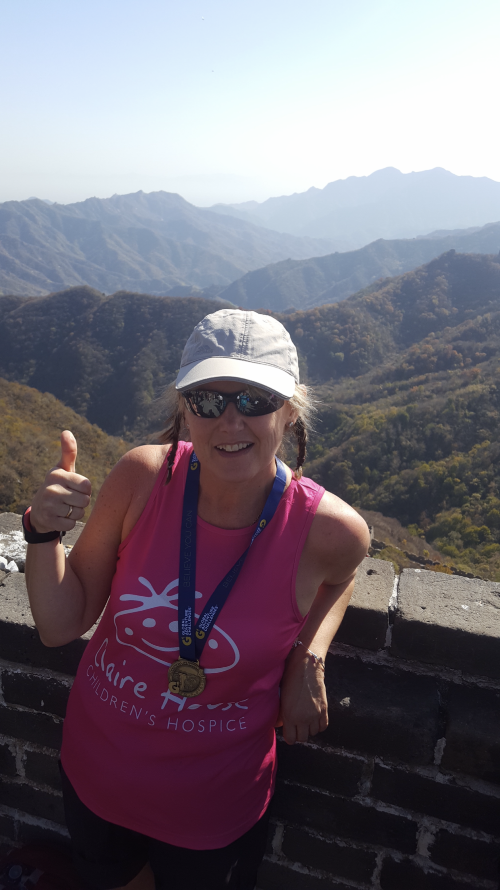 Judy Baigent at The Great Wall of China