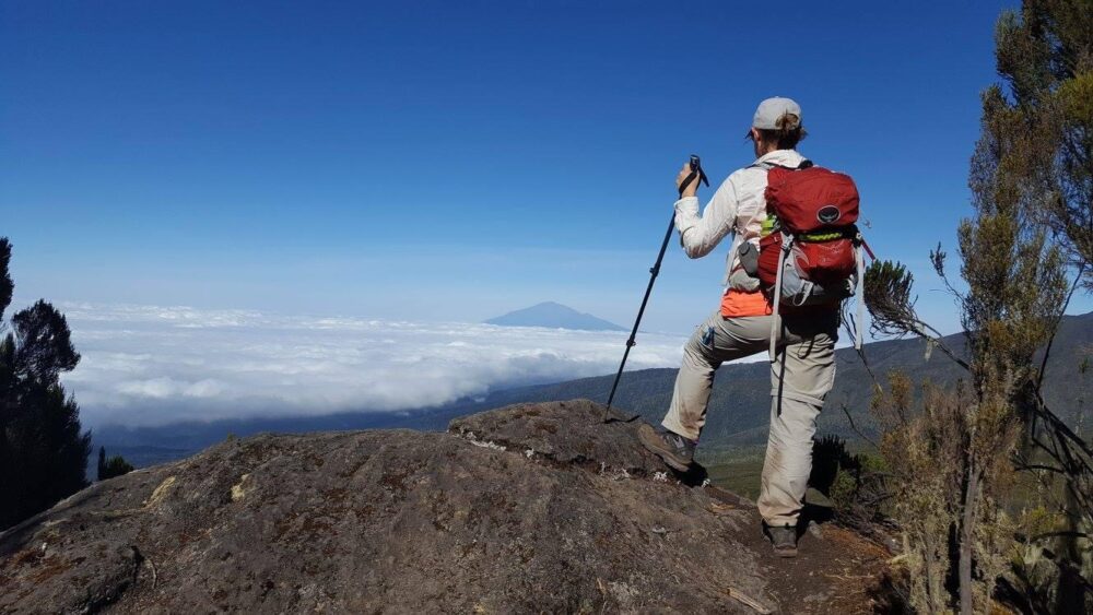 Judy Baigent on Kilimanjaro