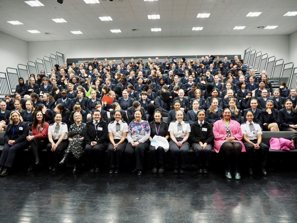 Officers and Staff and girls - Merseyside Police