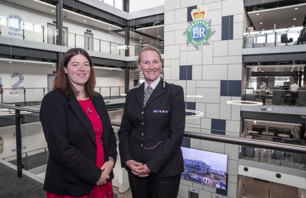 PCC Emily Spurrell and Chief Constable Serena Kennedy. Credit: Merseyside Police