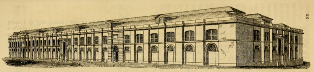 Original St Johns Market exterior c.1835. (Image wikipedia - public domain)