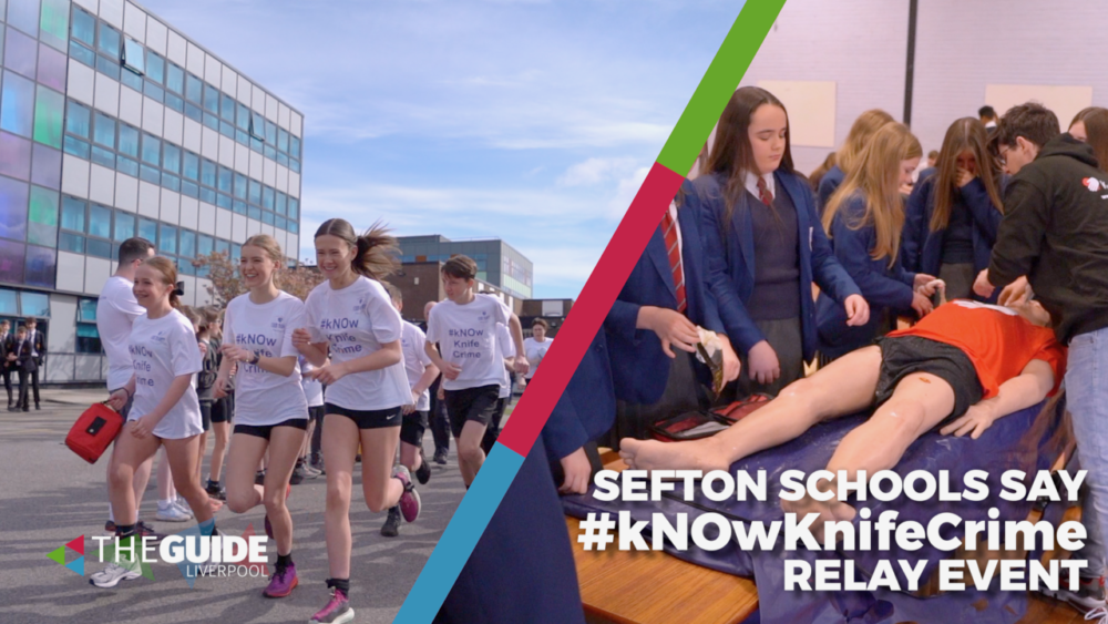 Sefton schoolchildren take part in massive relay race for kNOwKnifeCrime campaign
