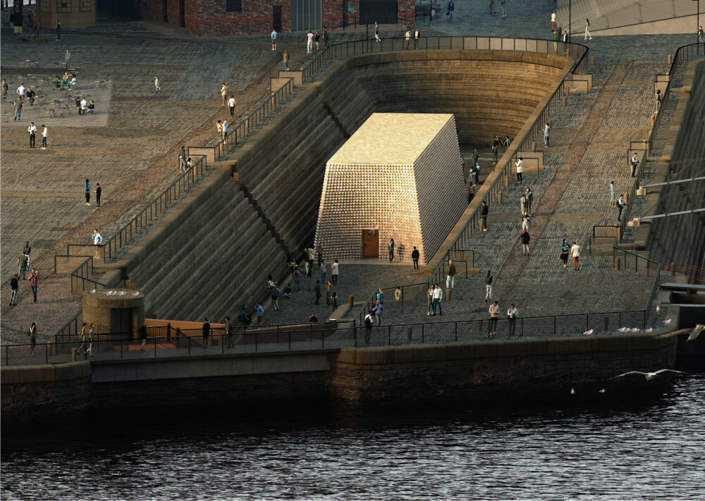 The South Dry Dock will house a space for contemplation and reflection (c) Asif Khan Studio
