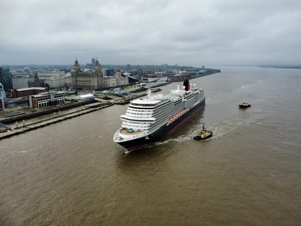 Cunard Queen Anne gets set to return to Liverpool during bank holiday weekend