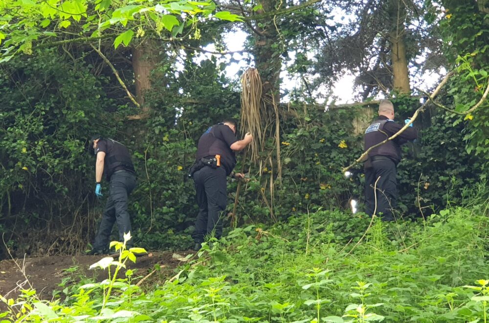 Land Search in Tuebrook. Credit: Merseyside Police