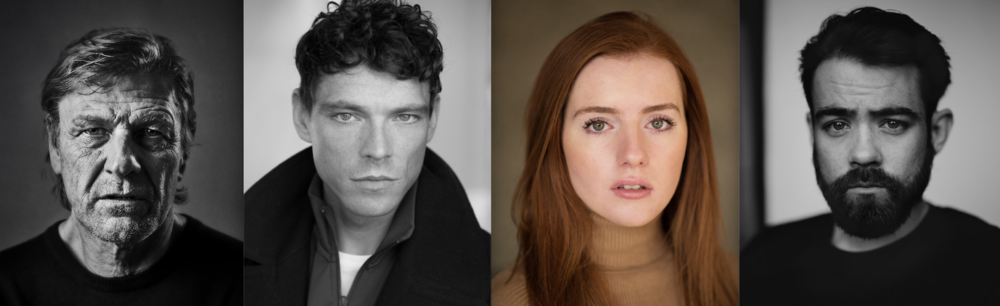 (L-R) Sean Bean, James Nelson-Joyce, Hannah Onslow and Jack McMullen to star in This City Is Ours ©BBC