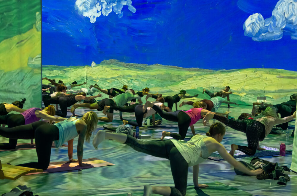 Liverpool yoga lovers can immerse themselves in classes at the stunning Van Gogh exhibition