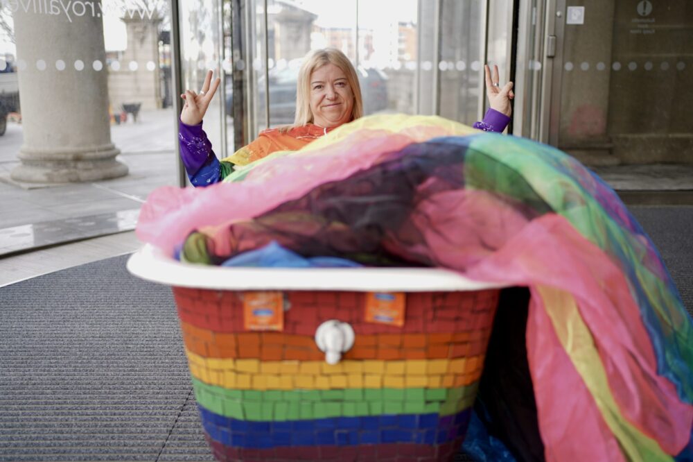 Natasha Ellis - Pride In Liverpool - Royal Liver Building. Image: Laura McCann