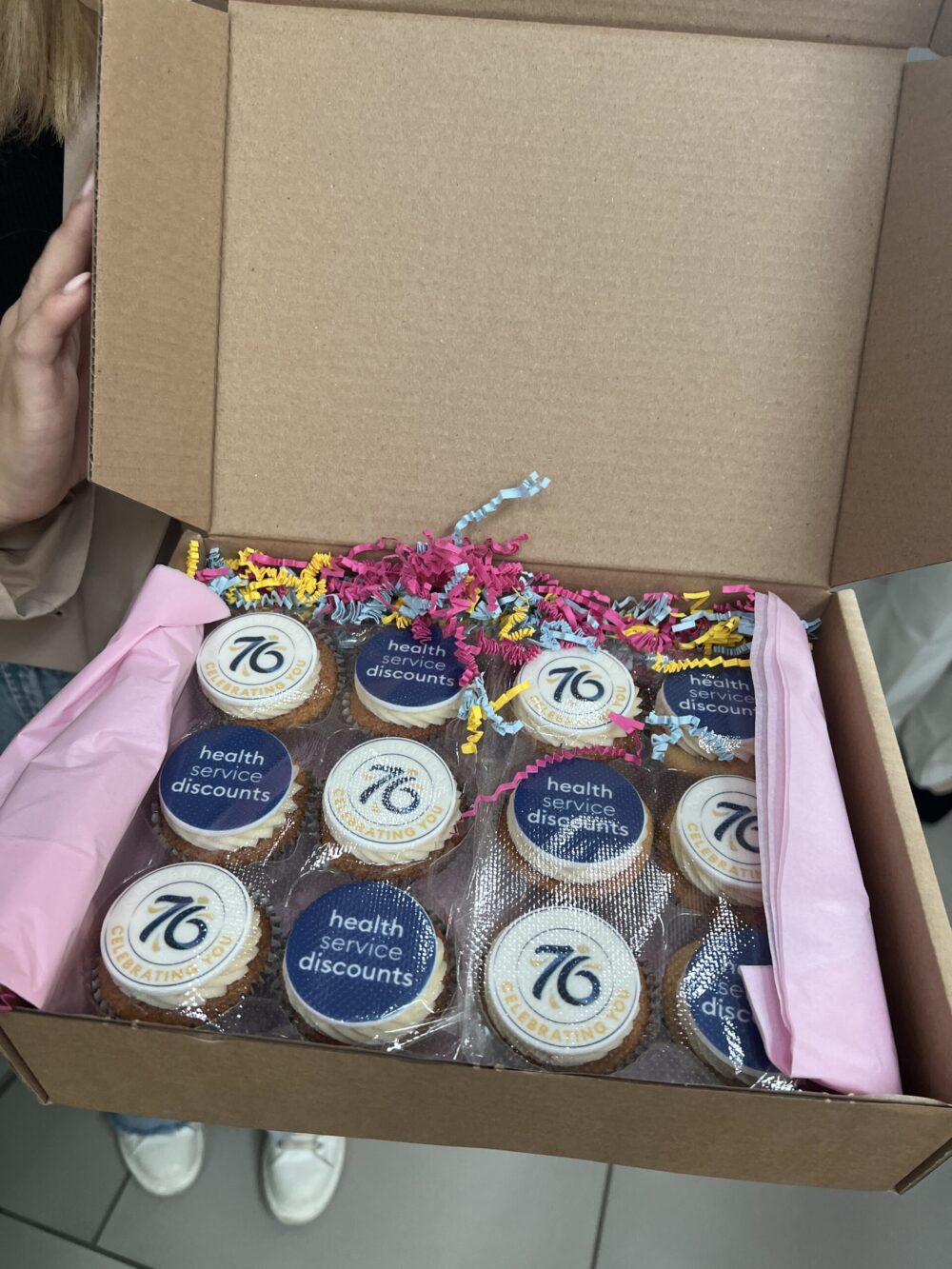 Birthday Cupcakes given to Alder Hey