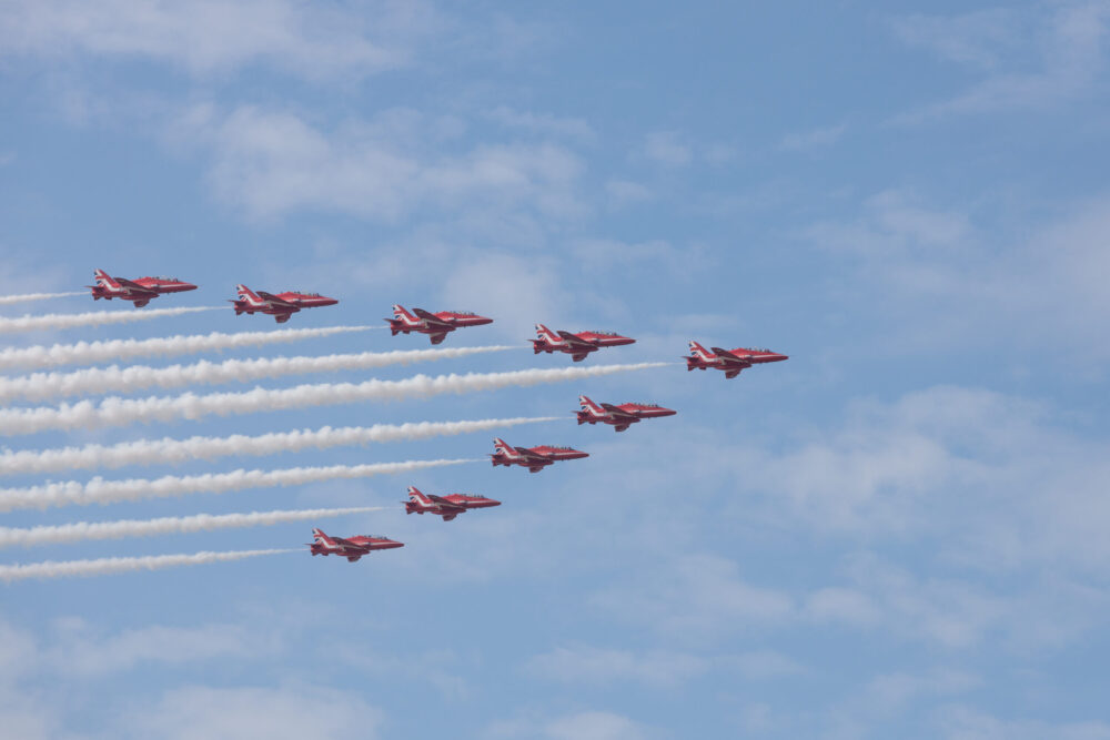 Red Arrows at Southport Air Show 2023. Credit: Visit Southport