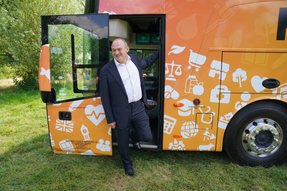 Ed Davey - Uk General Election. Credit: PA