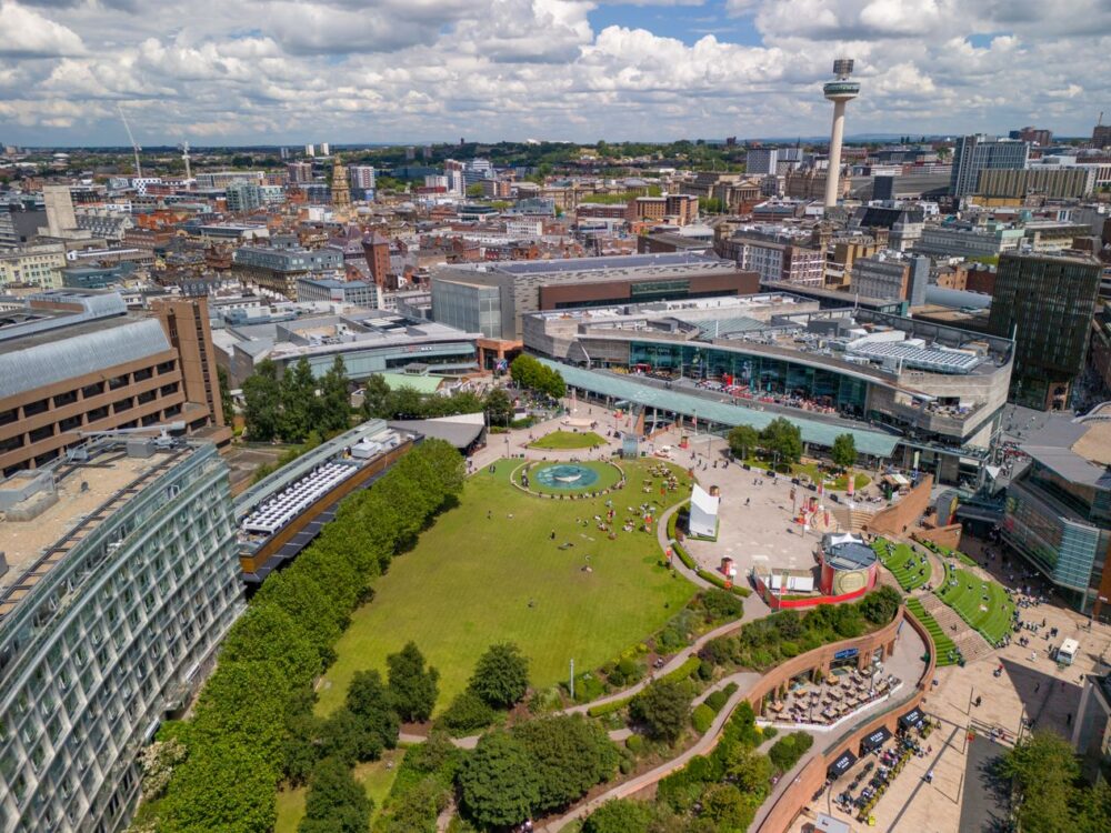 Chavasse Park aerial. Credit: Liverpool ONE