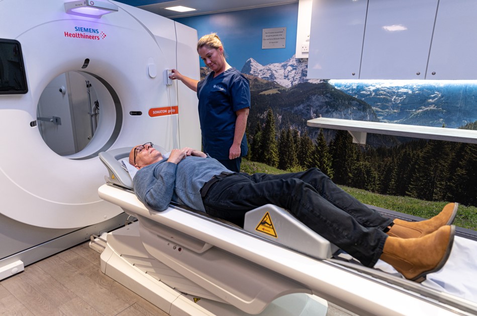 Lung health check CT scan. Image provided by Clatterbridge