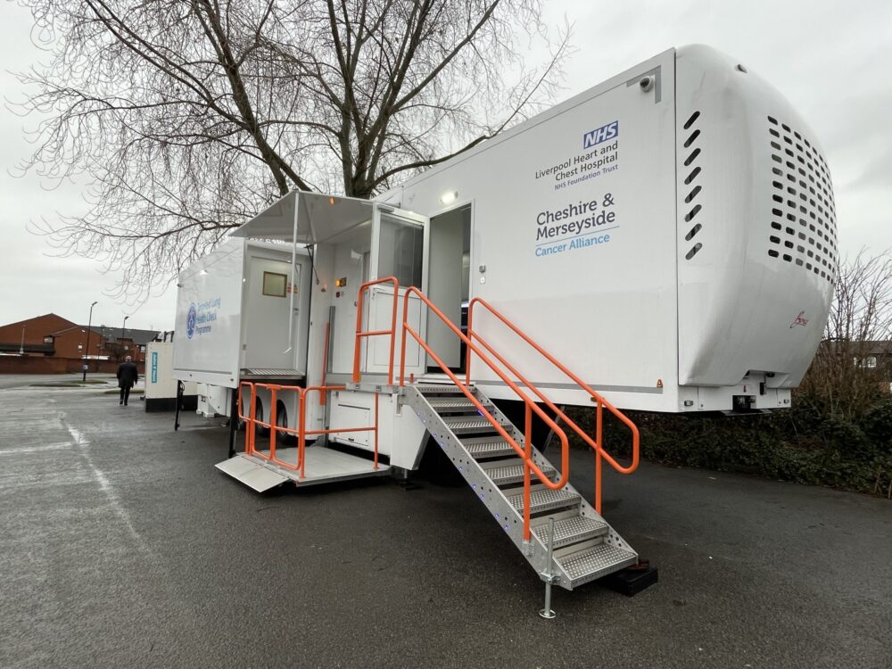 The Cheshire and Merseyside mobile scanning unit. Image provided by Clatterbridge