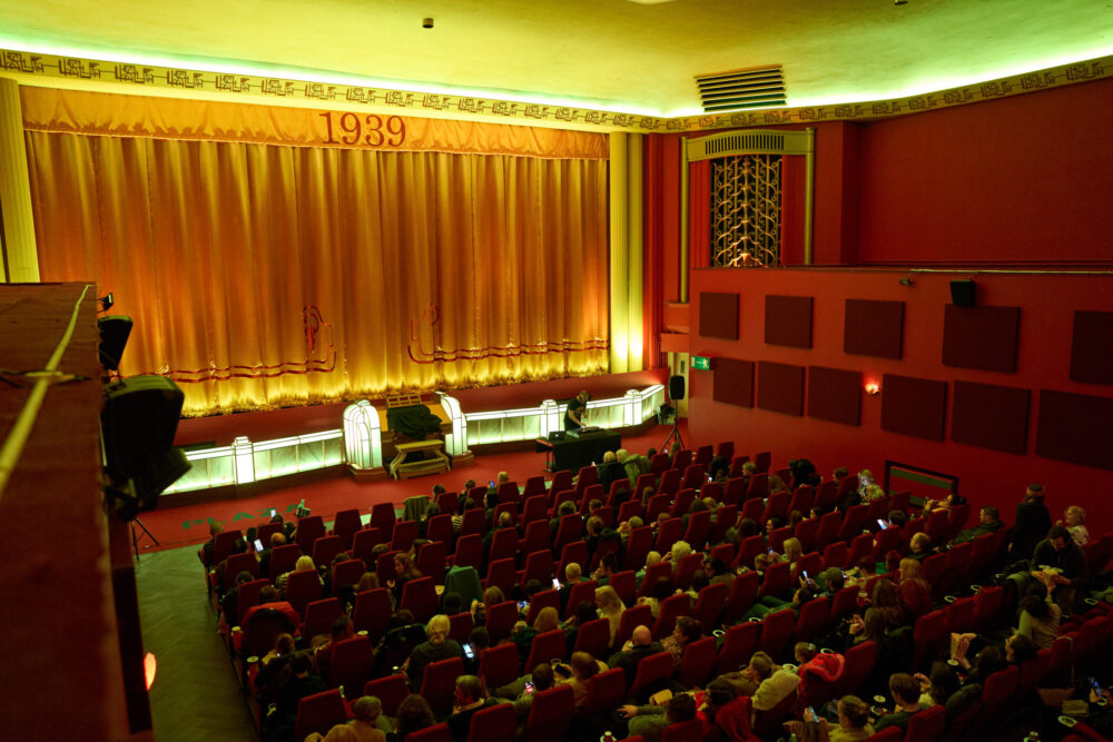 Overlooking main screen. Credit: The Plaza Cinema