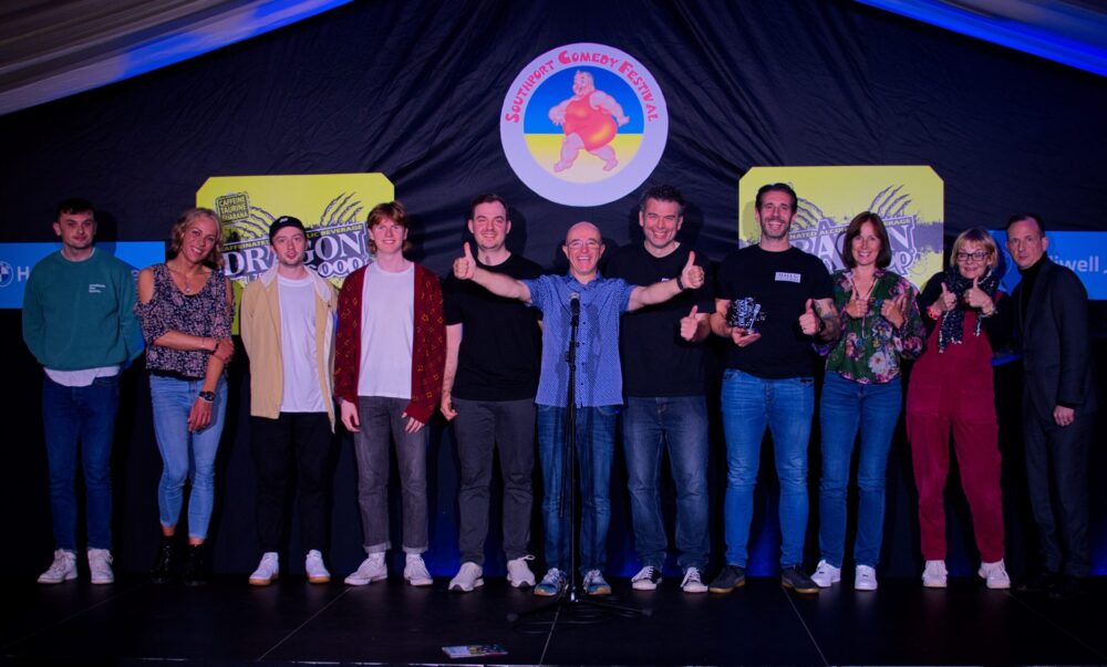 Southport New Comedian 2024 competition sponsored by Dragon Soop returns to the Southport Comedy Festival. The 2023 finalists