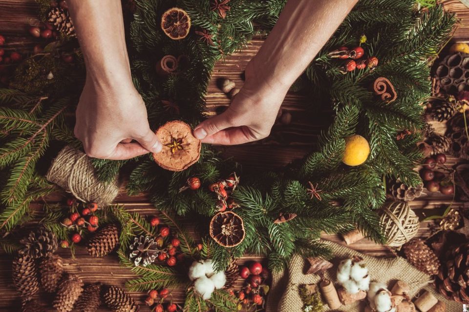 Festive Wreath Making Workshop at Malmaison