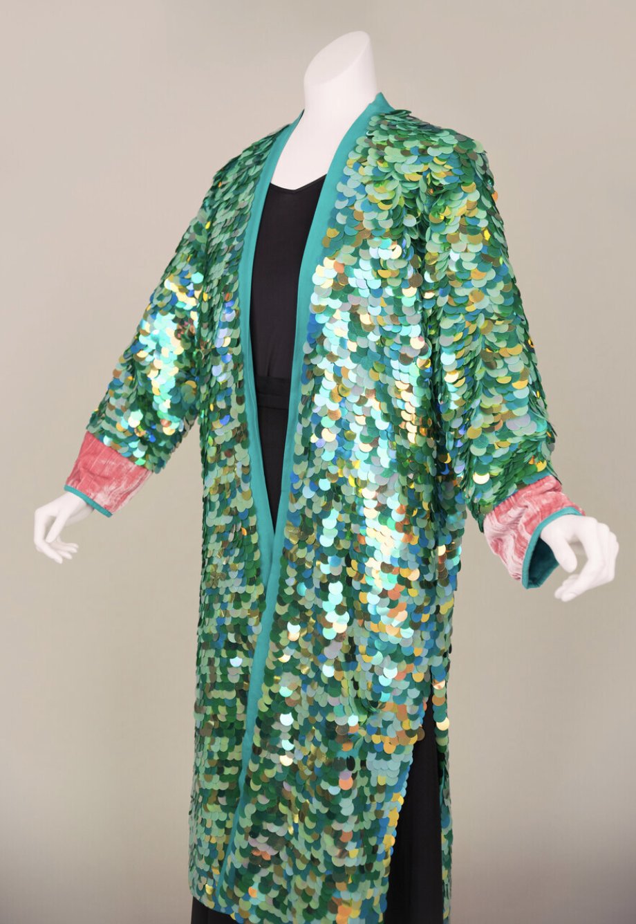 Evening coat on display in Bedazzled at Lady Lever Art Gallery. © Clare Bates