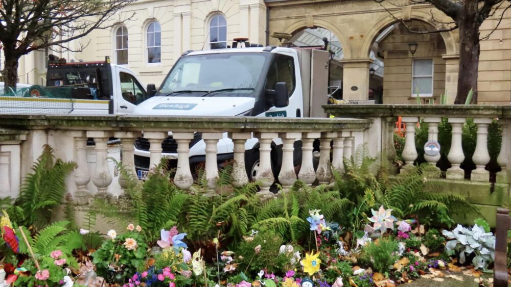 Work is taking place to improve the Town Hall Gardens in Southport. Photo by Andrew Brown Stand Up For Southport