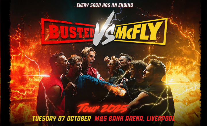 Busted Vs McFly. Image provided by M&S Bank Arena