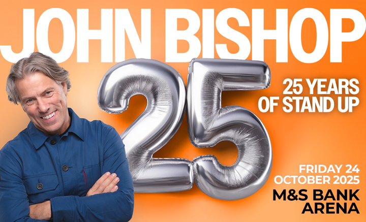 John Bishop 25 Years - M&S Bank Arena - The Guide Liverpool Calendar