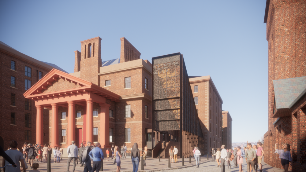 International Slavery Museum - Entrance Pavilion View - Waterfront Transformation Project. Credit: Feilden Clegg Bradley Studios