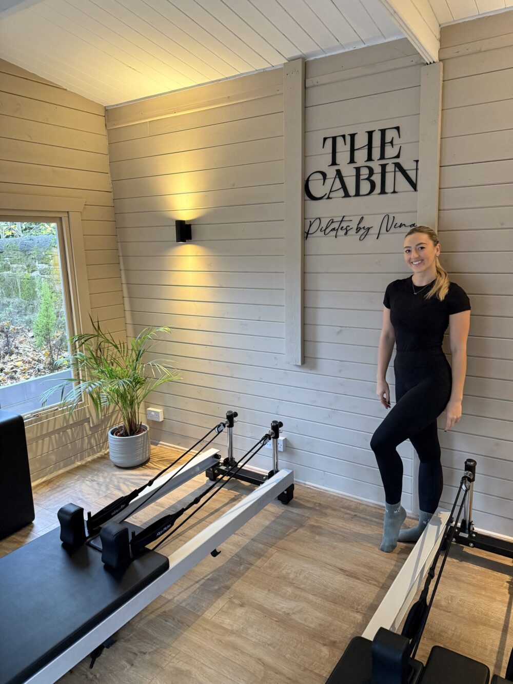 Nina in her studio, The Cabin